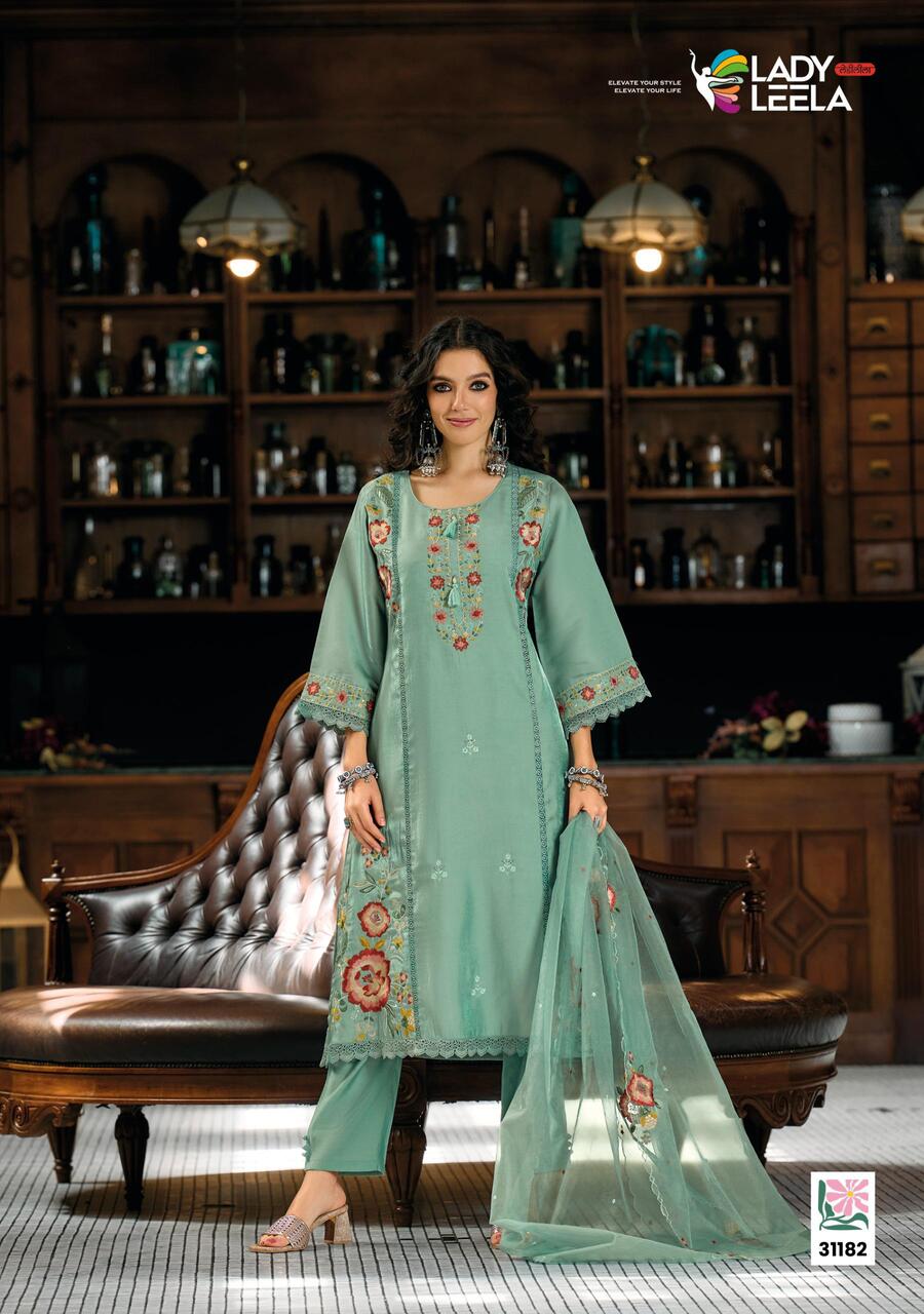 Lady Leela Saaz Embroidery Salwar Kameez Catalog collection 5