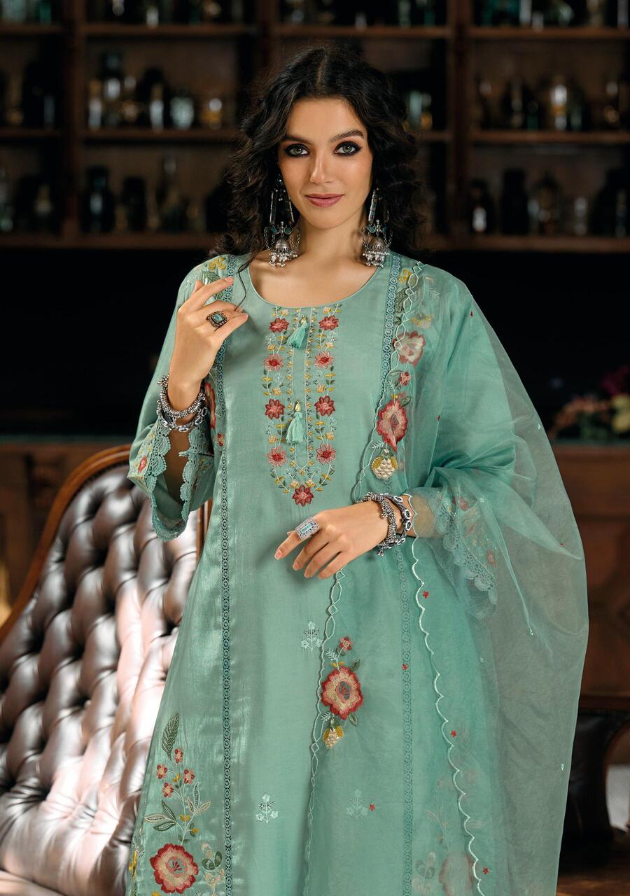 Lady Leela Saaz Embroidery Salwar Kameez Catalog collection 15
