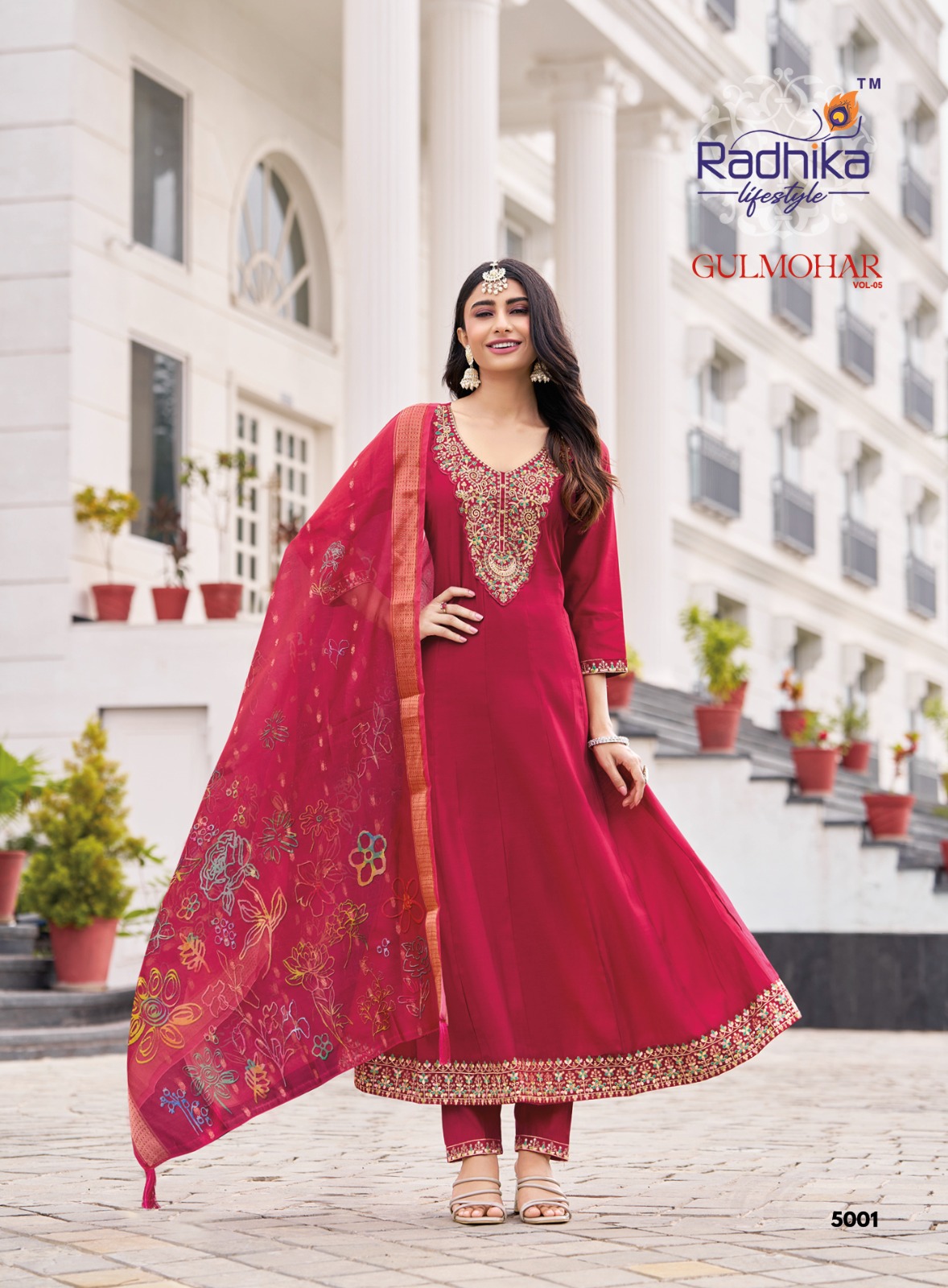Radhika Lifestyle Gulmohar Vol 5  Anarkali Suits Catalog collection 12