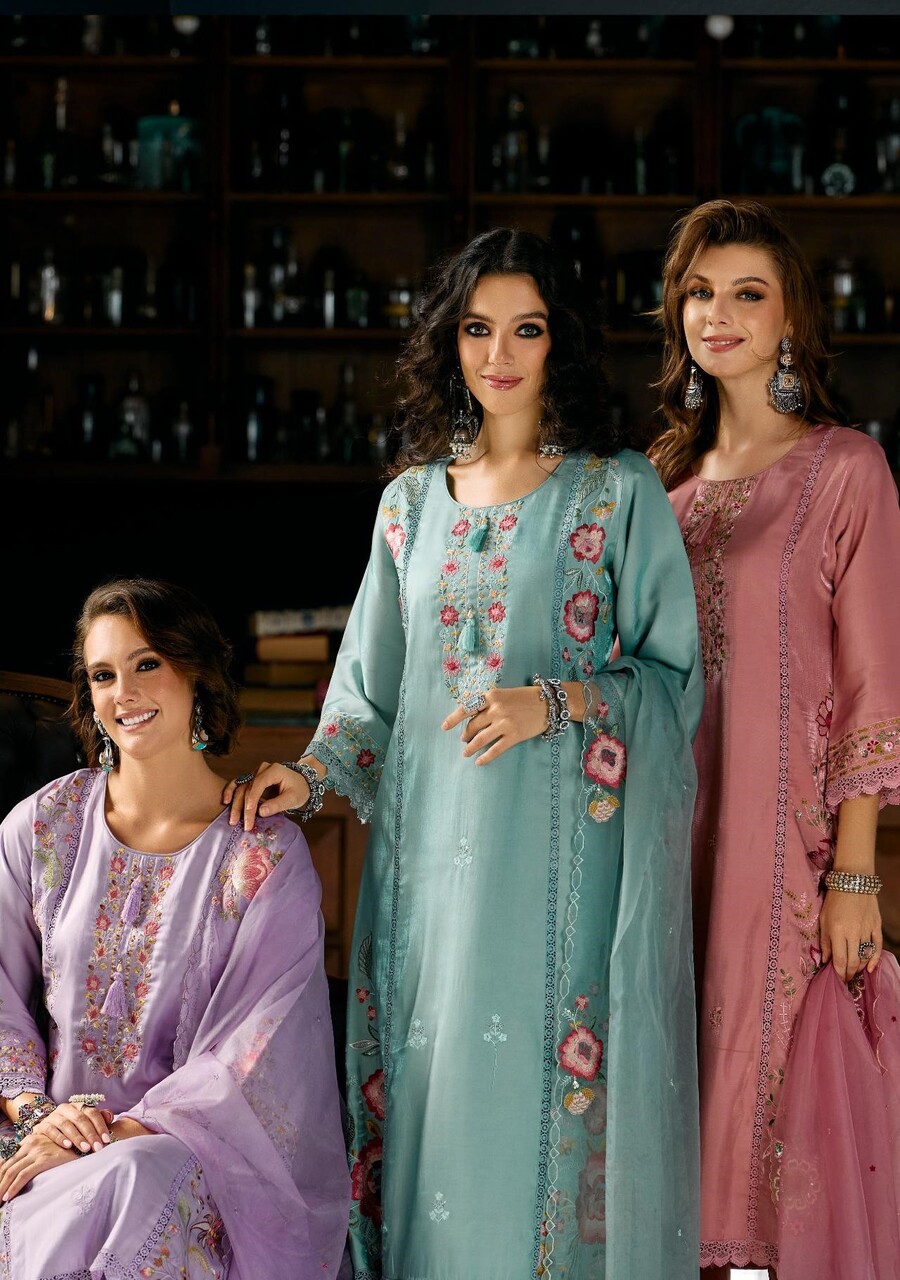 Lady Leela Saaz Embroidery Salwar Kameez Catalog collection 2