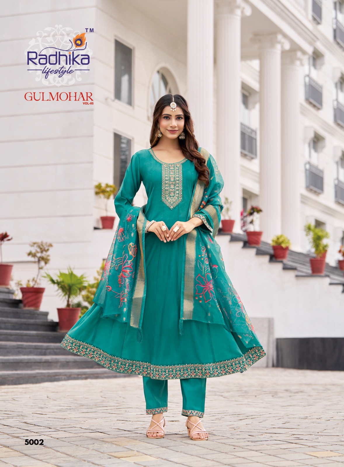Radhika Lifestyle Gulmohar Vol 5  Anarkali Suits Catalog collection 11
