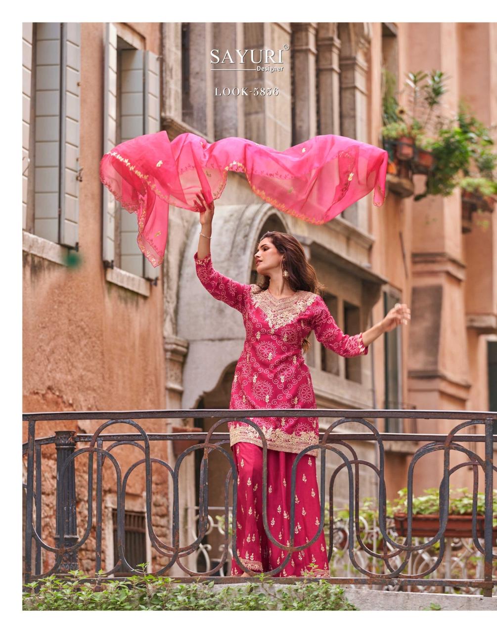 Sayuri Designer Meena Embroidery Salwar Kameez Catalog collection 4