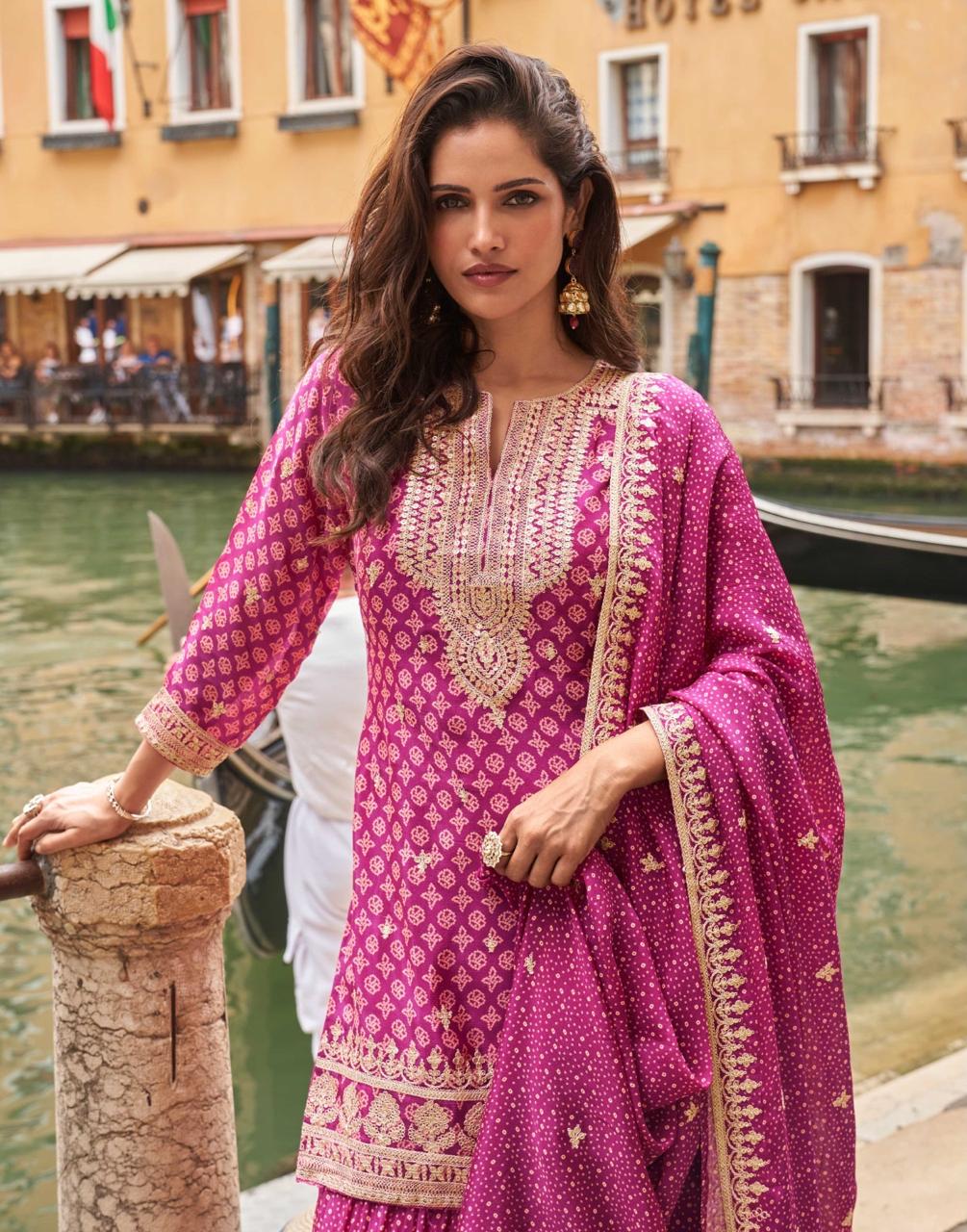 Sayuri Designer Meena Embroidery Salwar Kameez Catalog collection 8
