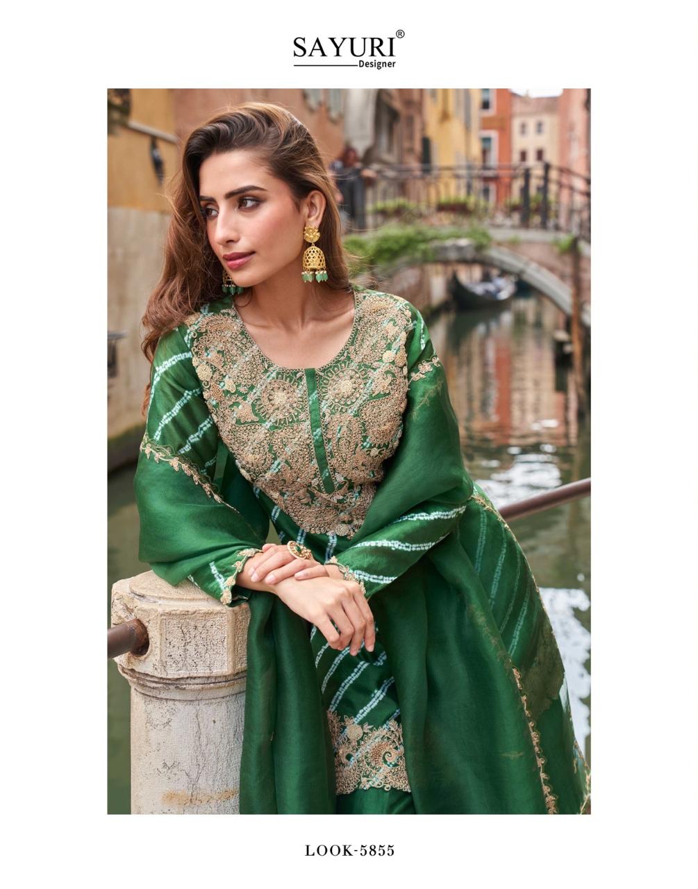 Sayuri Designer Meena Embroidery Salwar Kameez Catalog collection 6
