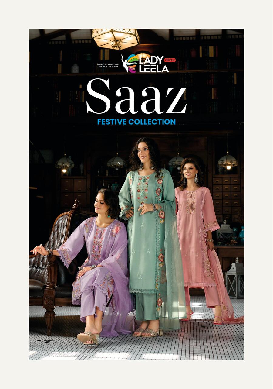 Lady Leela Saaz Embroidery Salwar Kameez Catalog collection 8