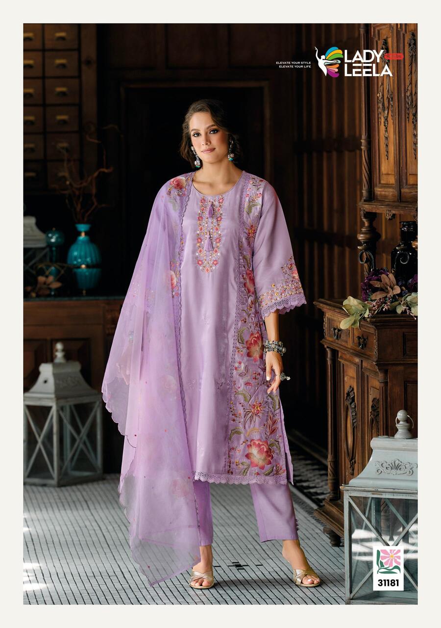 Lady Leela Saaz Embroidery Salwar Kameez Catalog collection 3