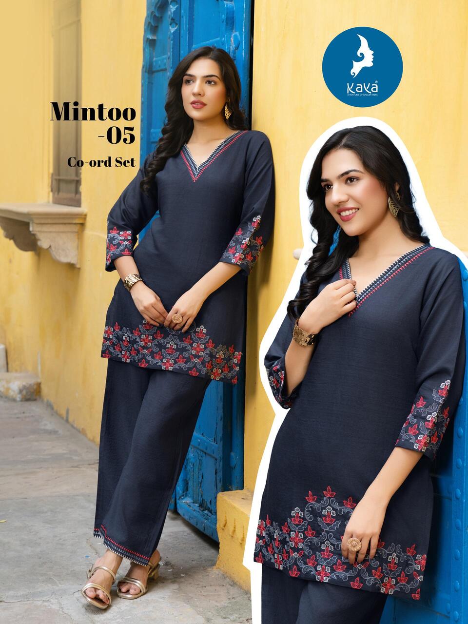 Kaya Kurti Mintoo Co Ord Set Catalog collection 6
