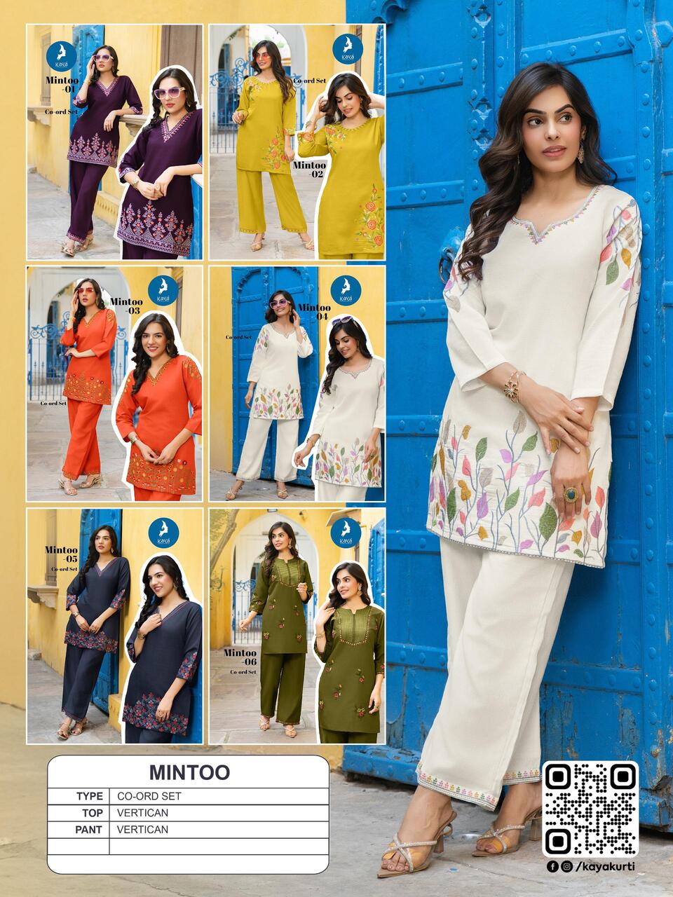 Kaya Kurti Mintoo Co Ord Set Catalog collection 7