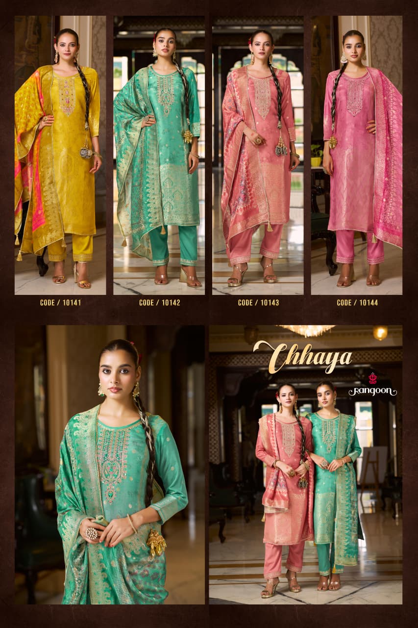 Rangoon Chhaya Embroidery Salwar Kameez Catalog collection 1