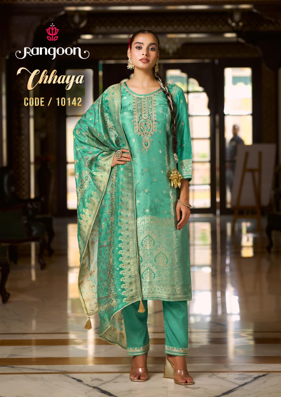 Rangoon Chhaya Embroidery Salwar Kameez Catalog collection 4