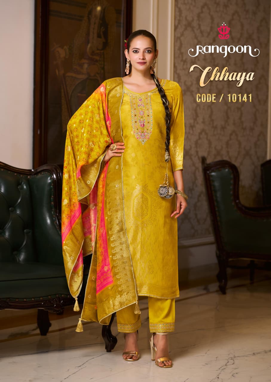 Rangoon Chhaya Embroidery Salwar Kameez Catalog collection 3