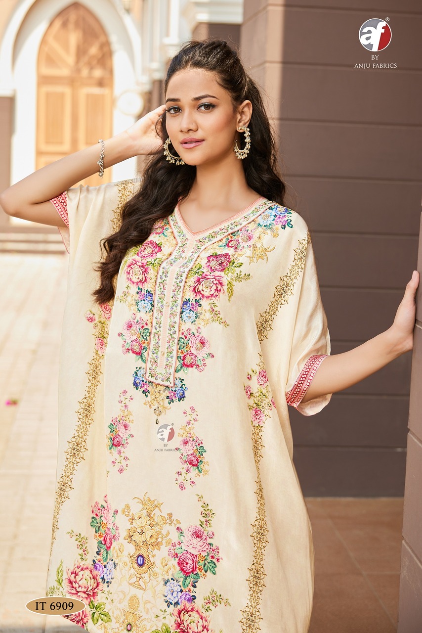 Anju Fabrics Tulip Kurtis With Bottom  Size Set collection 5