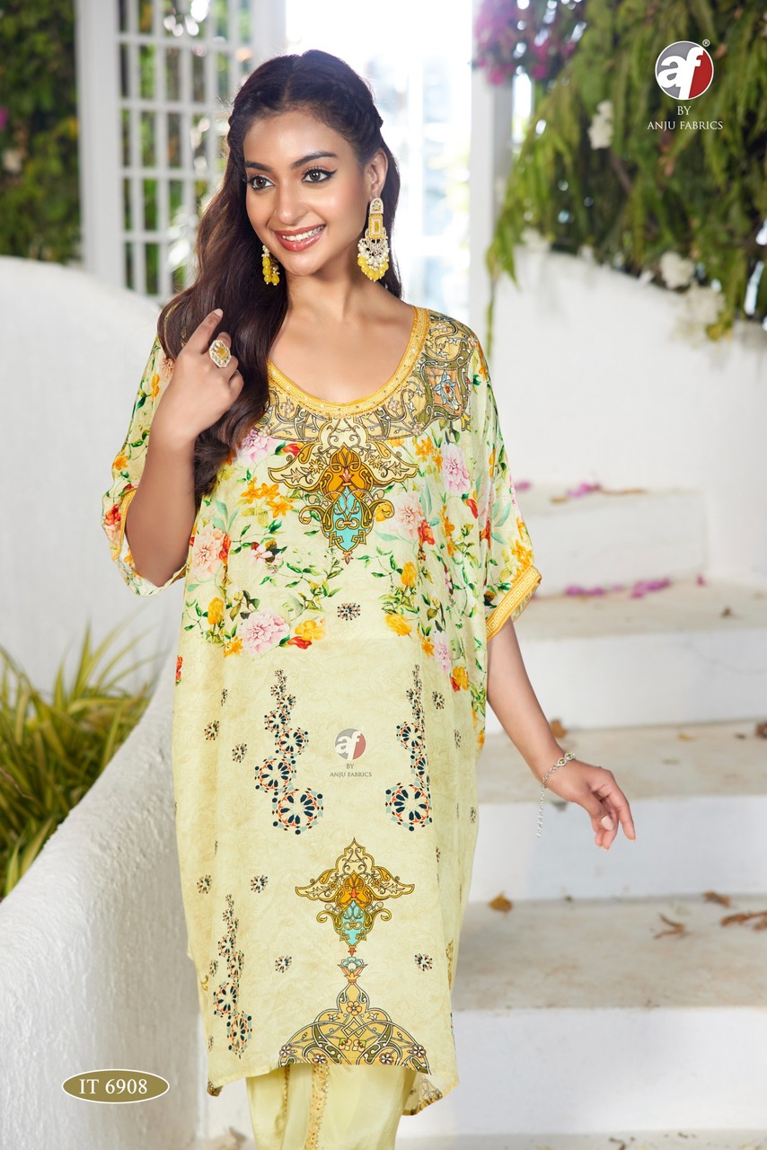 Anju Fabrics Tulip Kurtis With Bottom  Size Set collection 2