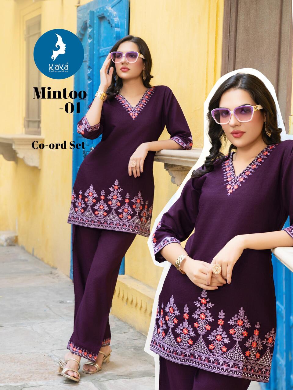 Kaya Kurti Mintoo Co Ord Set Catalog collection 4