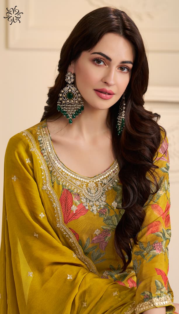 Kuleesh By Vinay Gun Gun Dress Materials Size Set collection 5