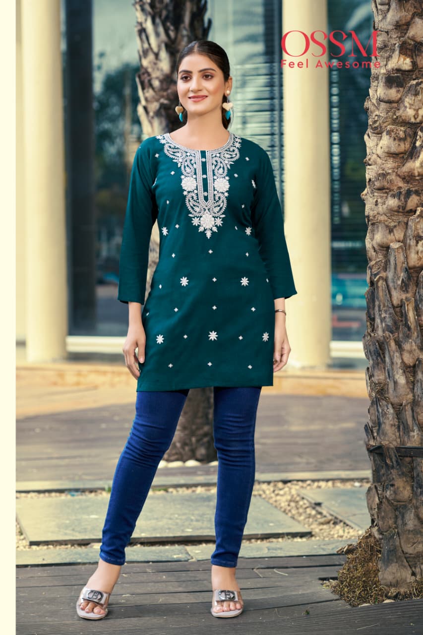 Ossm Nora Vol 7 Rayon Kurti Catalog collection 3