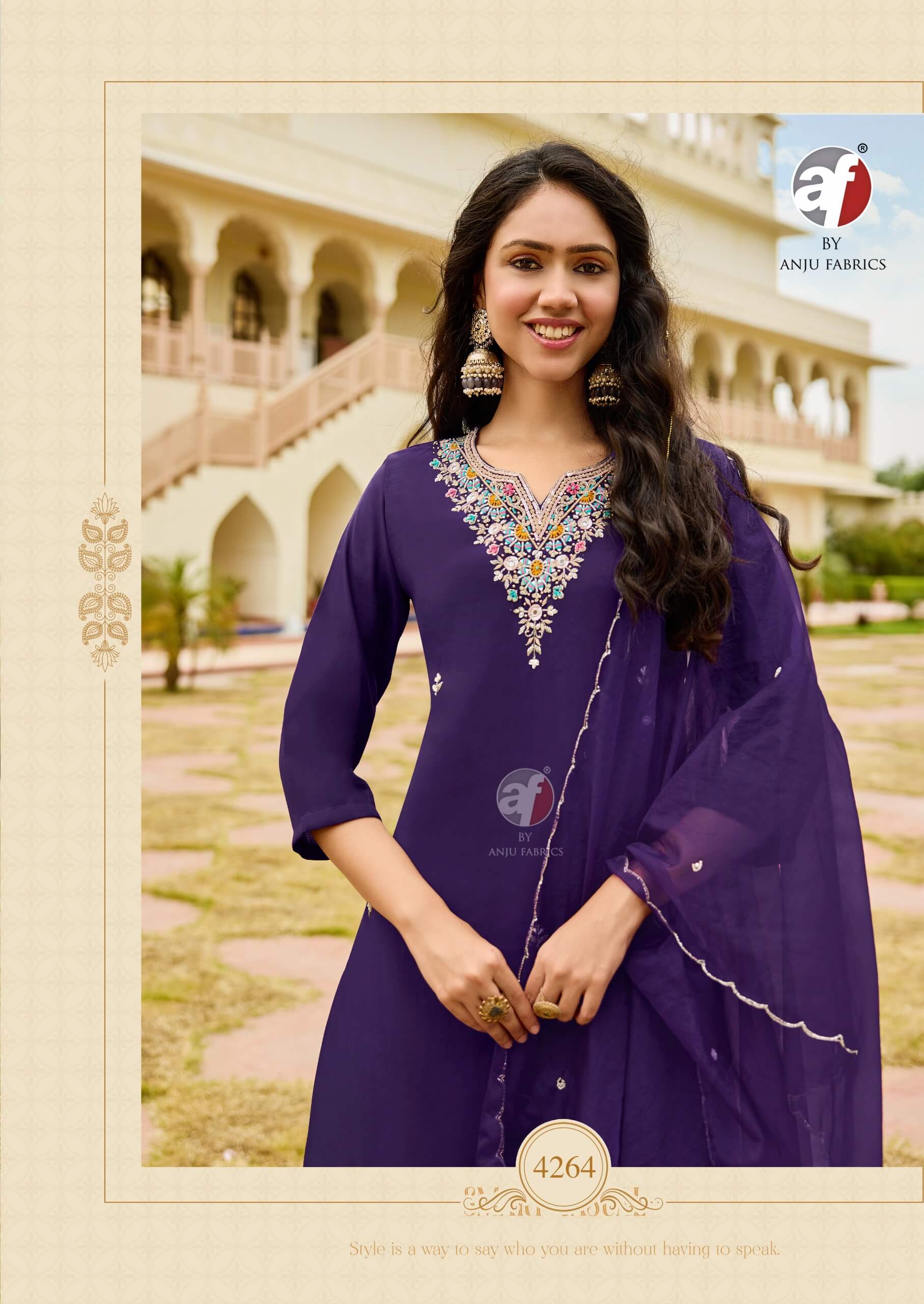 Anju Fabrics Mayra Vol 7 Readymade Dress Catalog collection 16