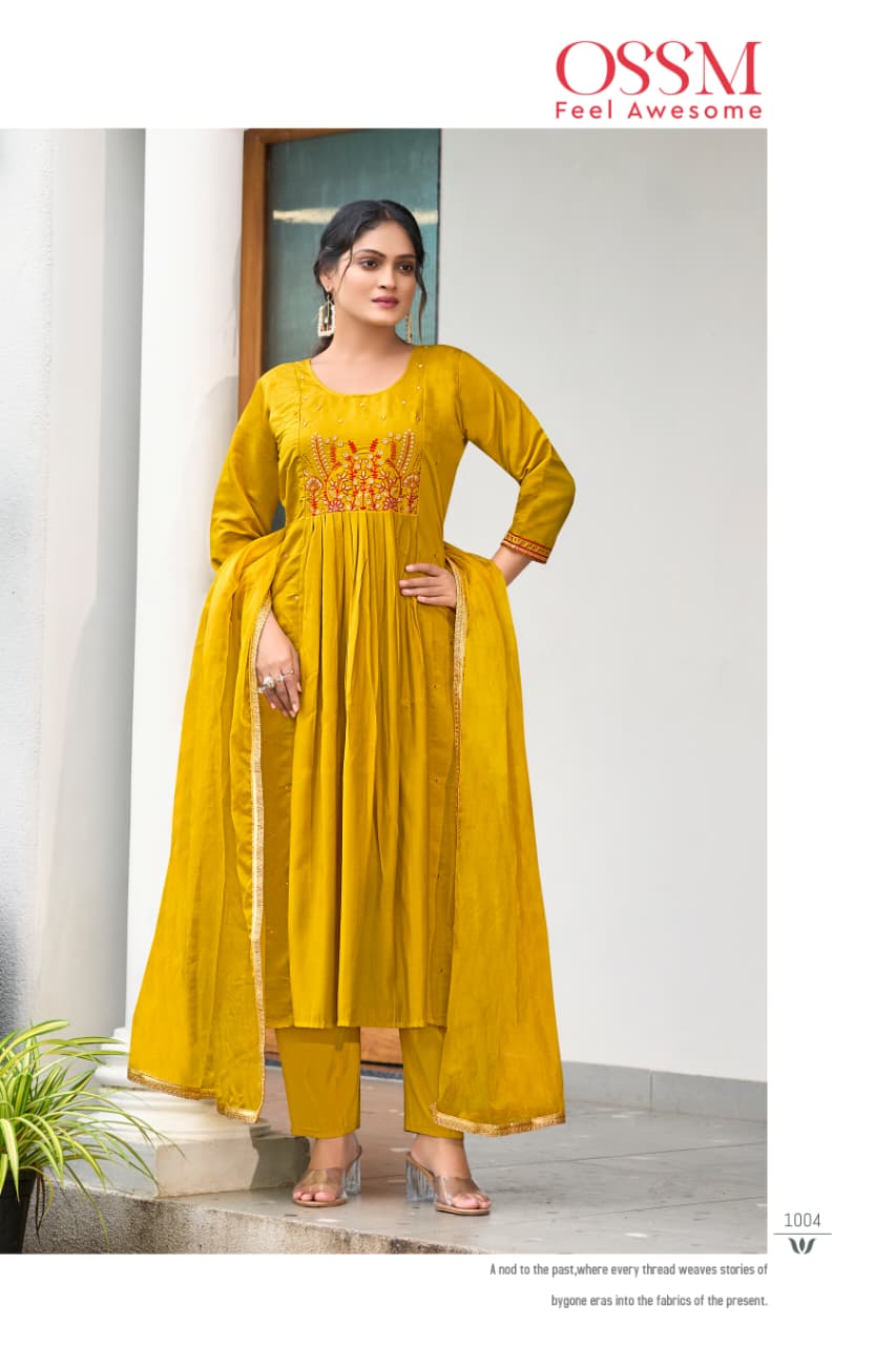 Ossm Gulzar Embroidery Salwar Kameez Catalog collection 5