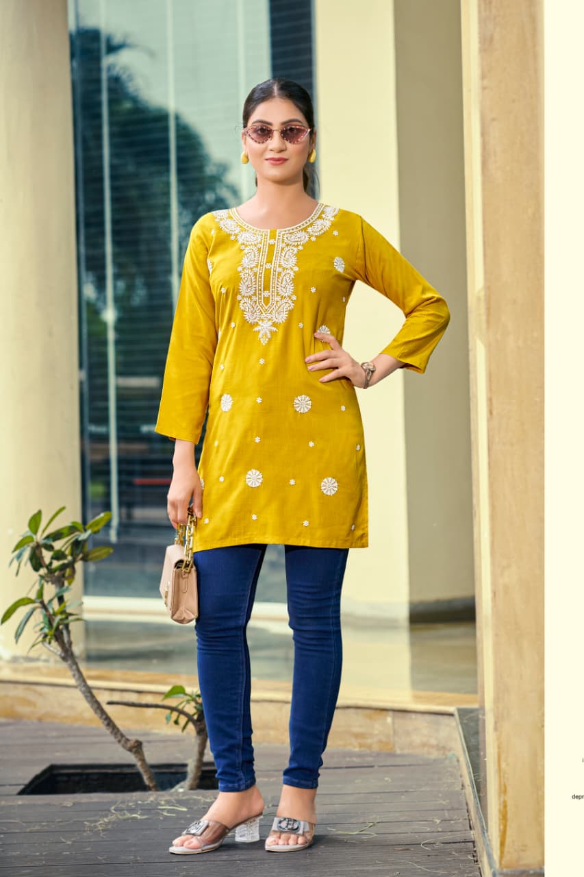 Ossm Nora Vol 7 Rayon Kurti Catalog collection 1