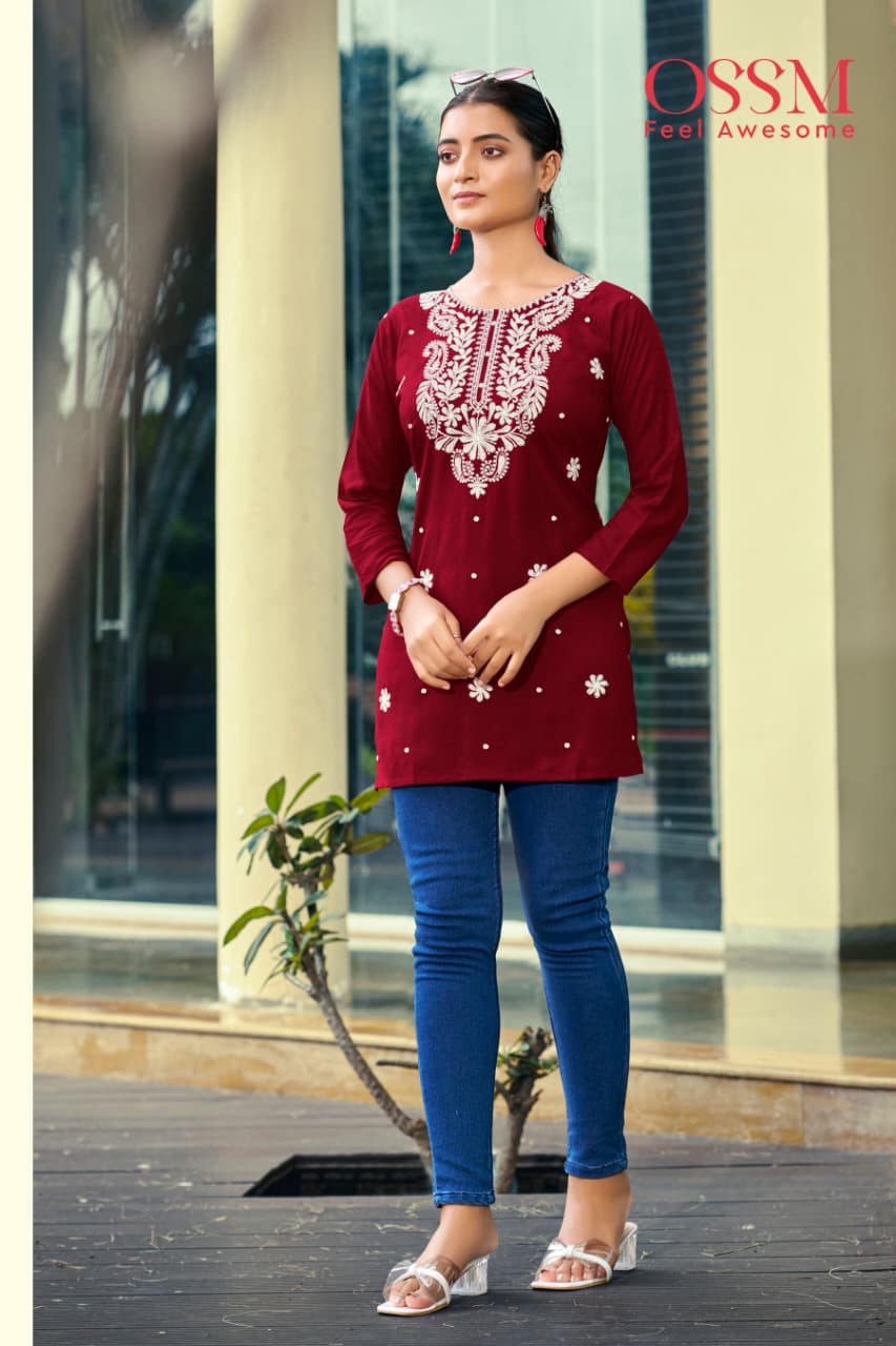 Ossm Nora Vol 7 Rayon Kurti Catalog collection 5