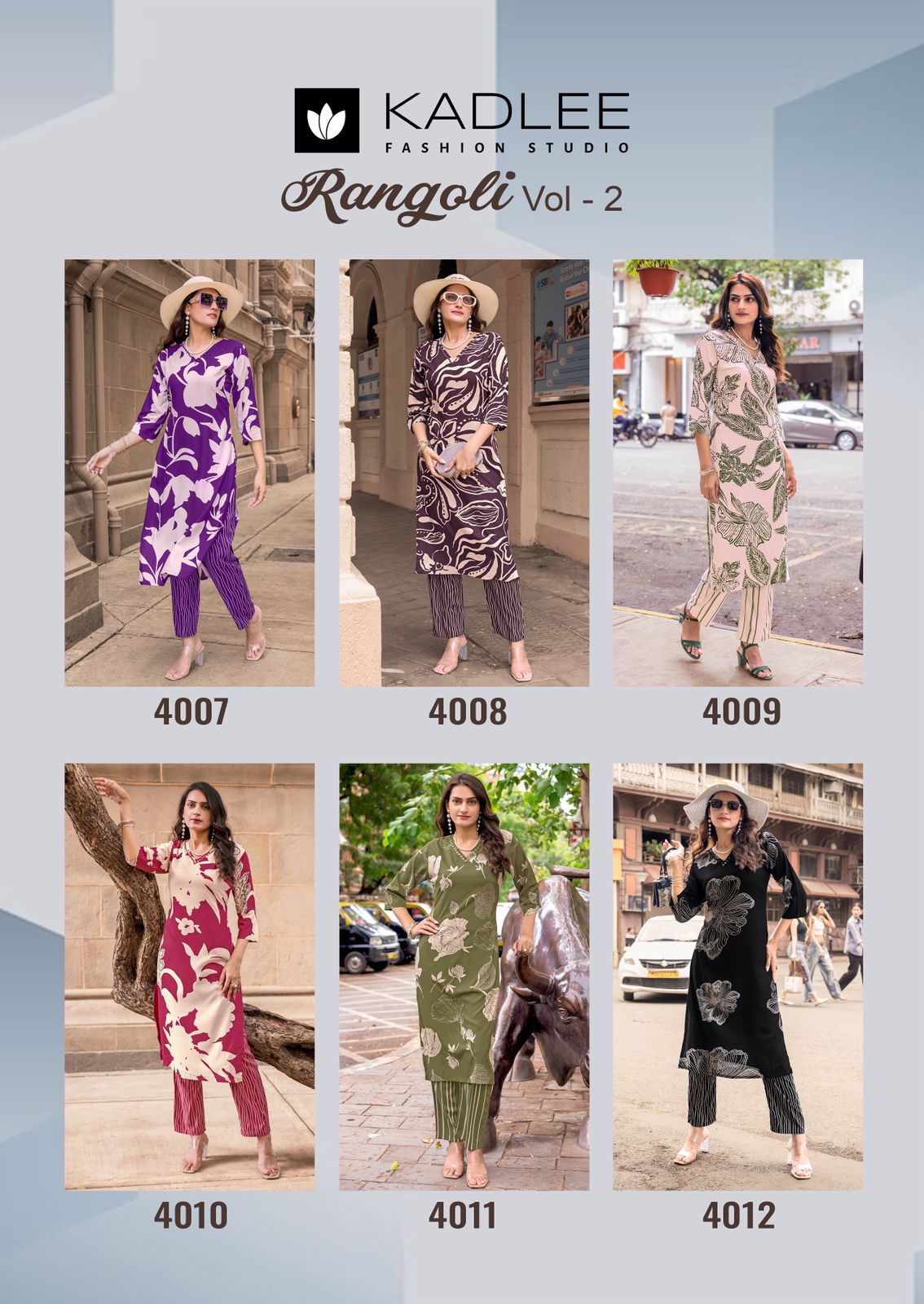 Kadlee Rangoli Vol 2 Kurtis With Bottom Catalog collection 10