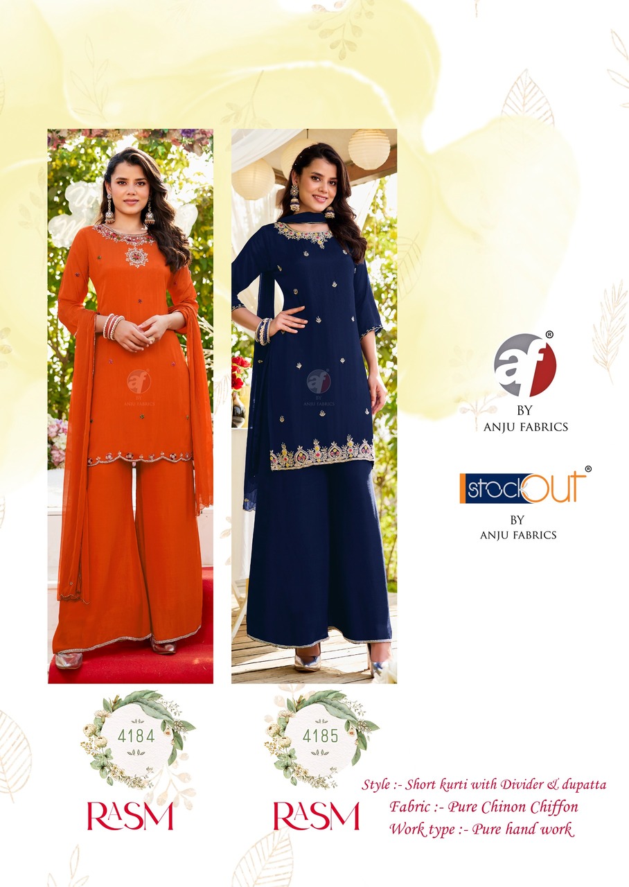Anju Fabrics Rasm Vol 7 Readymade Dress Catalog collection 2