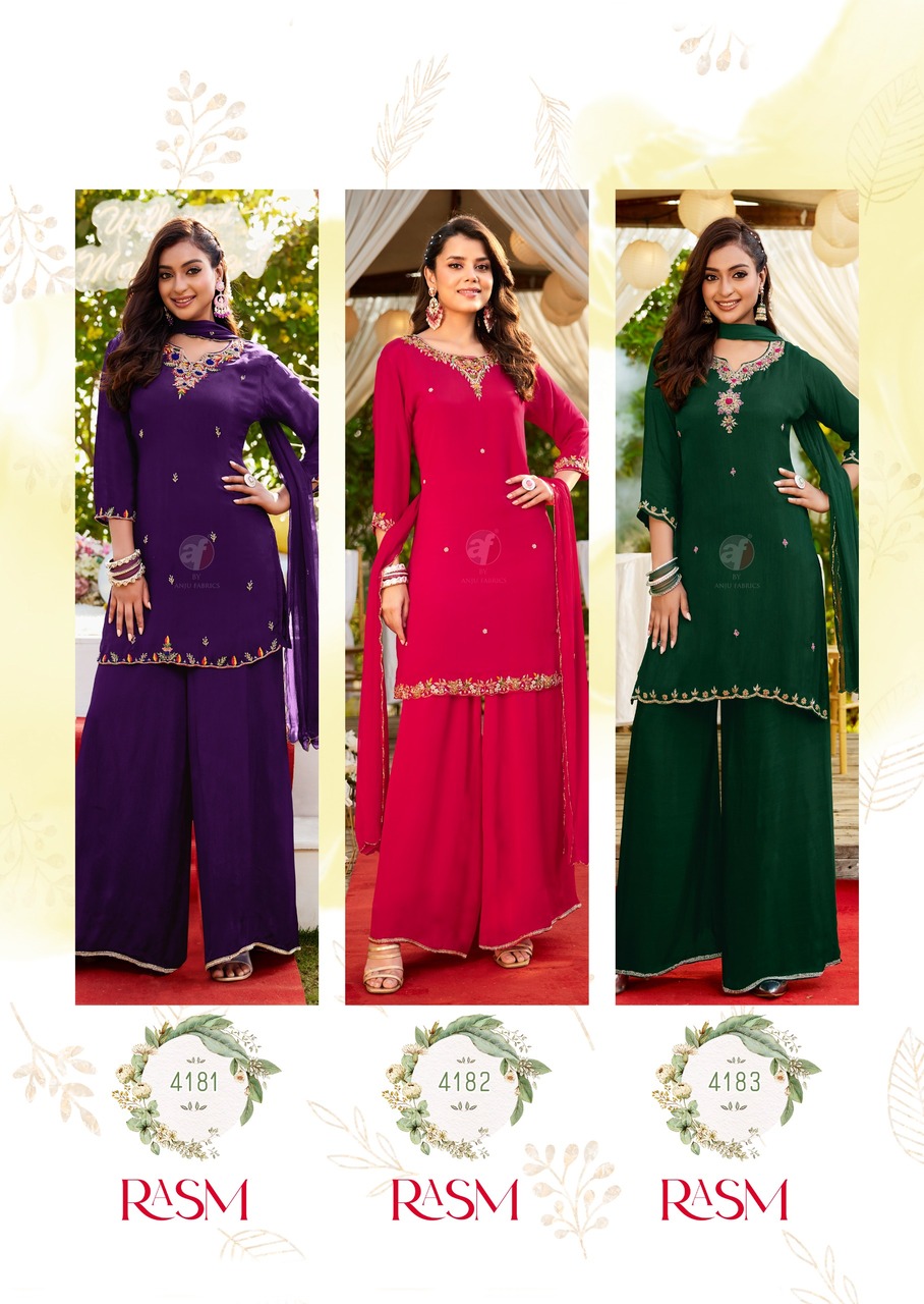 Anju Fabrics Rasm Vol 7 Readymade Dress Catalog collection 8