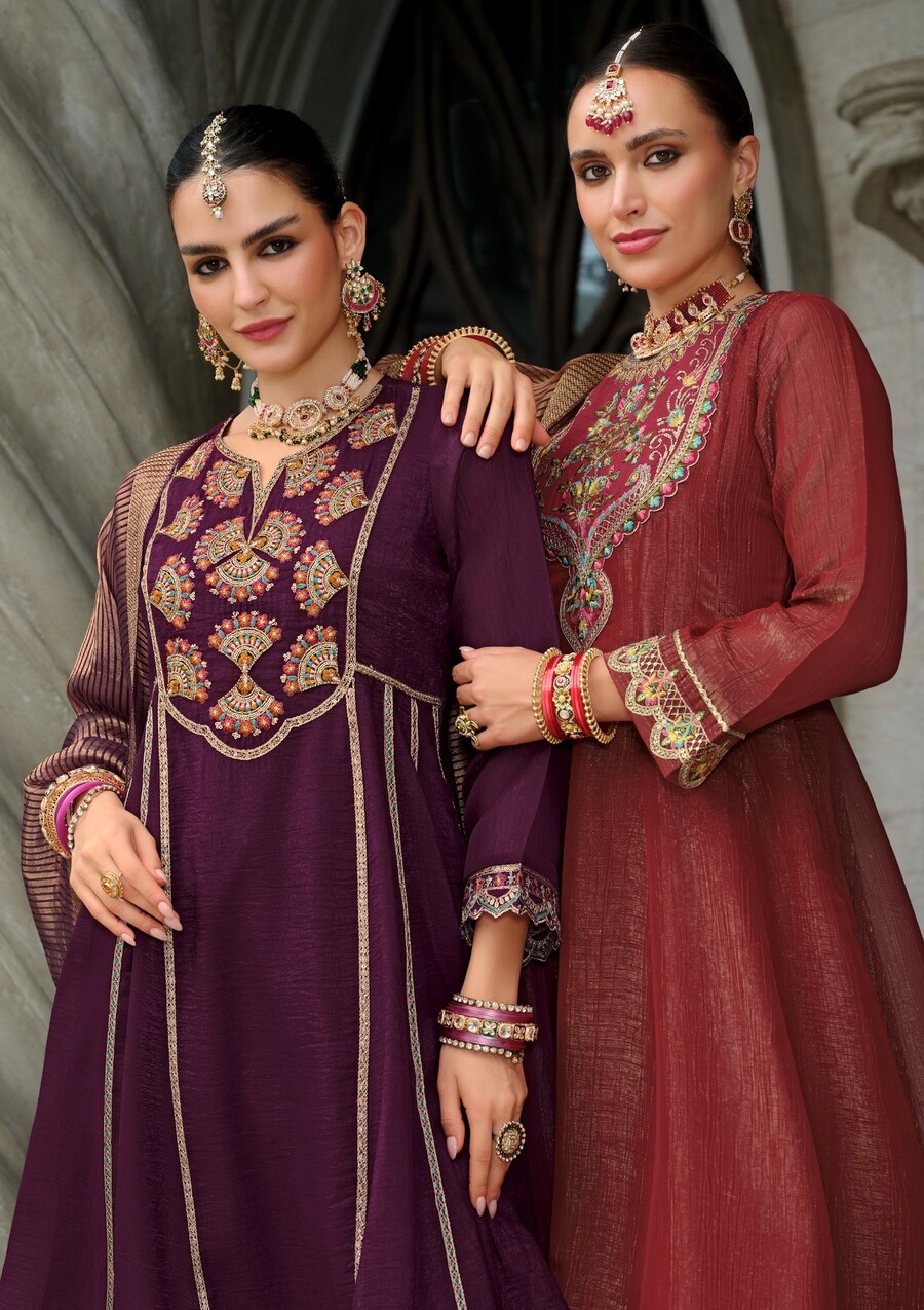 Lily lali karwa Anarkali Embroidery Salwar Kameez Catalog collection 5