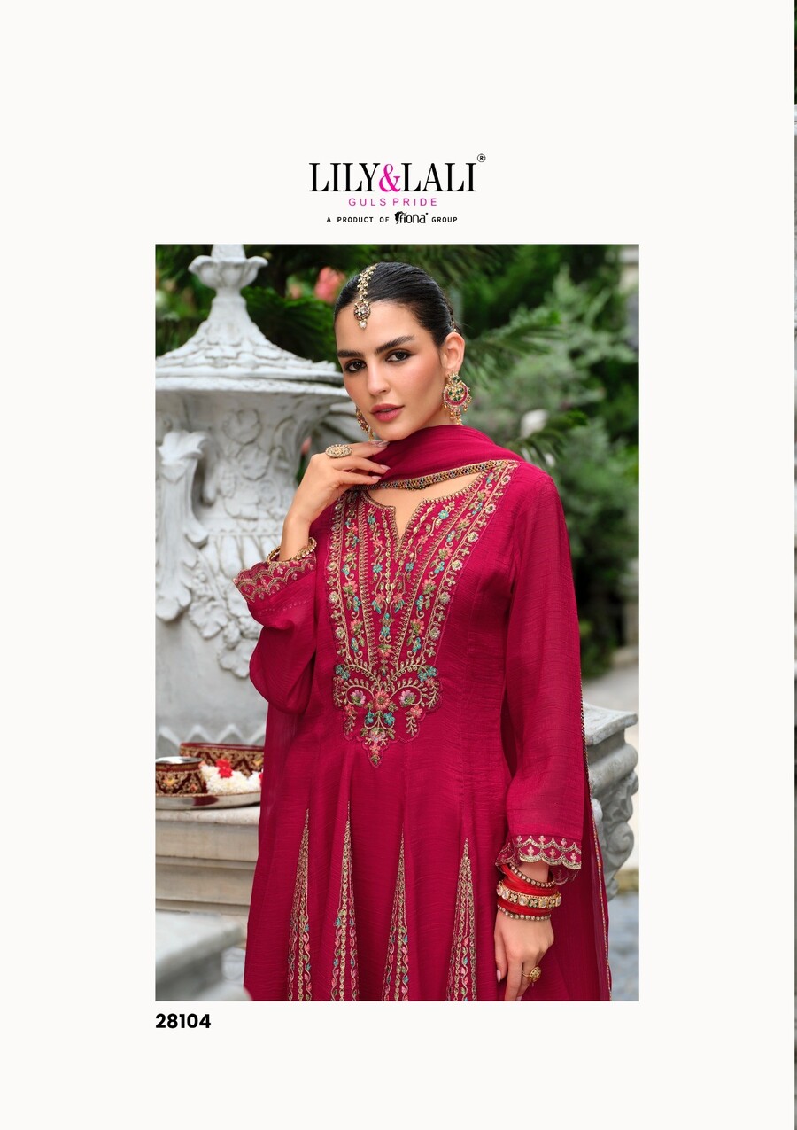 Lily lali karwa Anarkali Embroidery Salwar Kameez Catalog collection 2