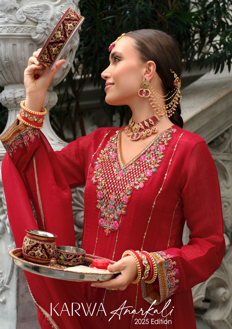 Lily lali karwa Anarkali Embroidery Salwar Kameez Catalog collection 7