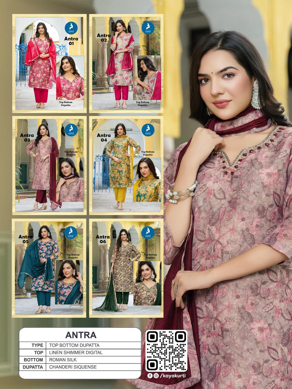 Kaya Kurti Antra Printed Salwar Kameez Catalog collection 6