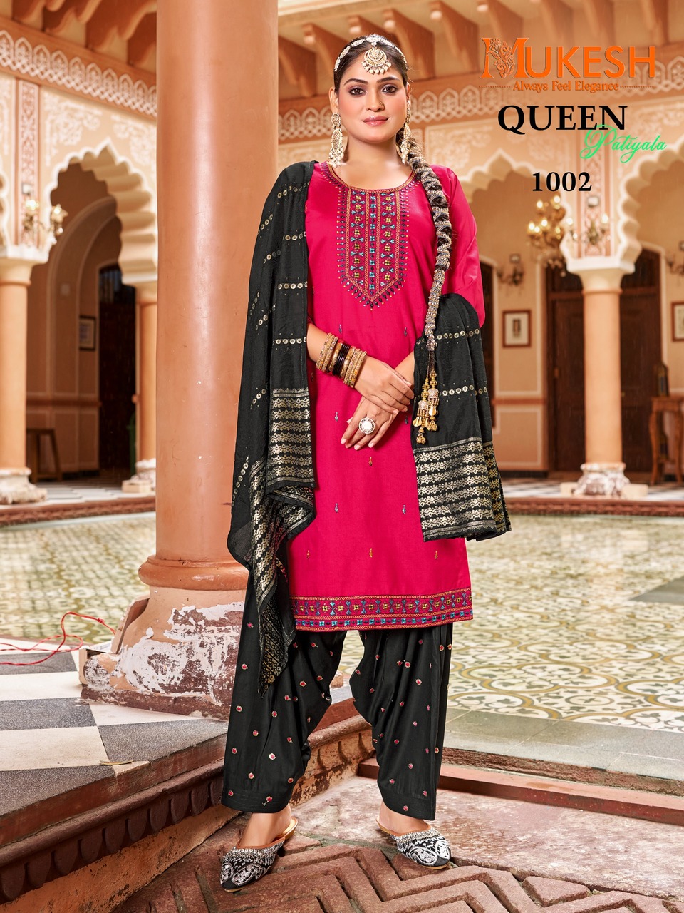 Mukesh Queen Patiyala Embroidery Salwar Kameez Catalog collection 3