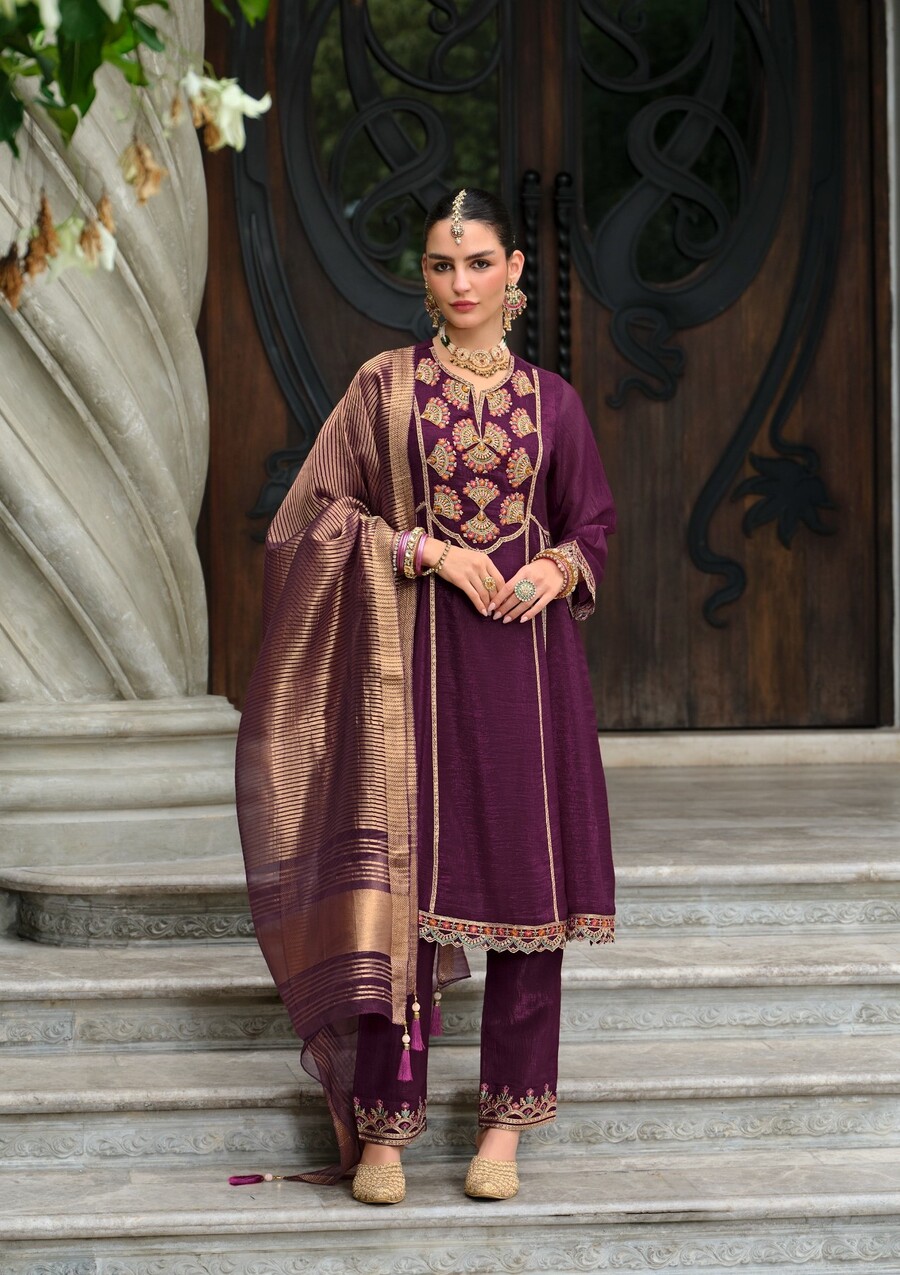 Lily lali karwa Anarkali Embroidery Salwar Kameez Catalog collection 4