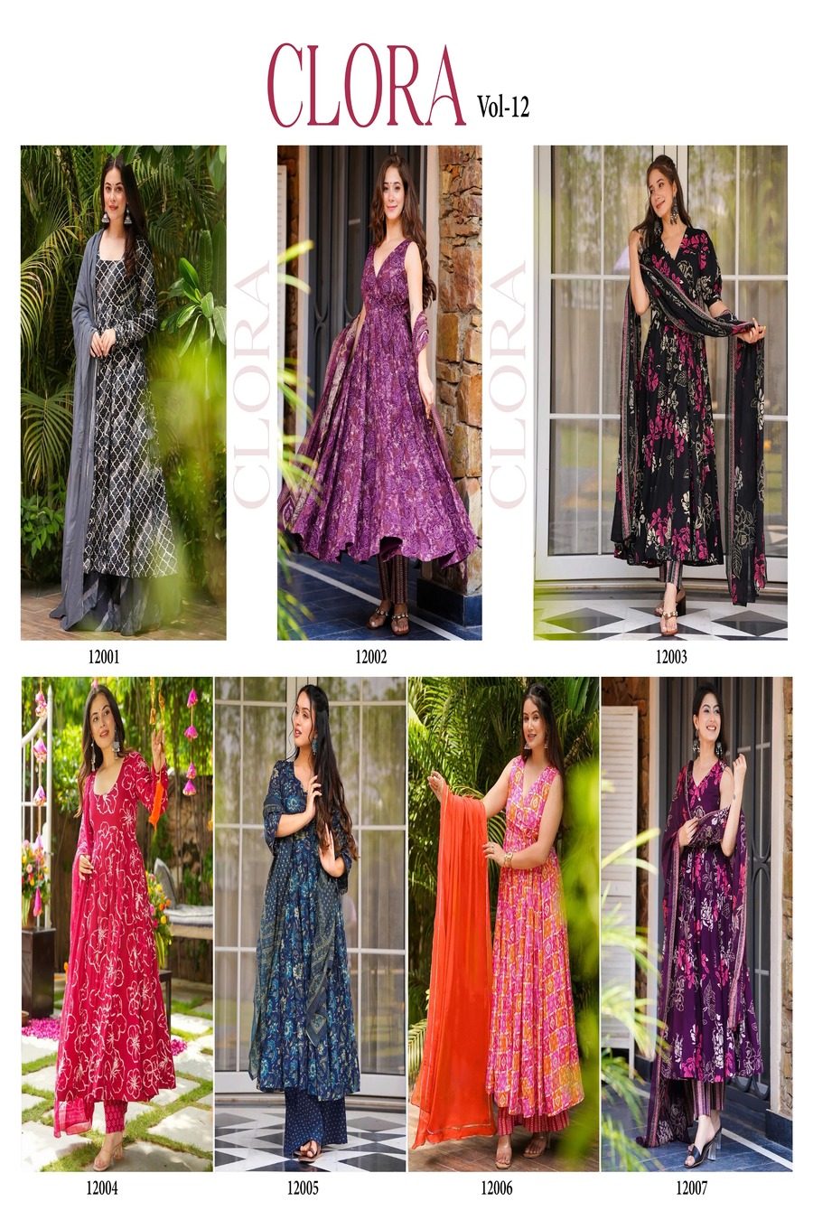 Clora Vol12 Printed Salwar Kameez Catalog collection 5