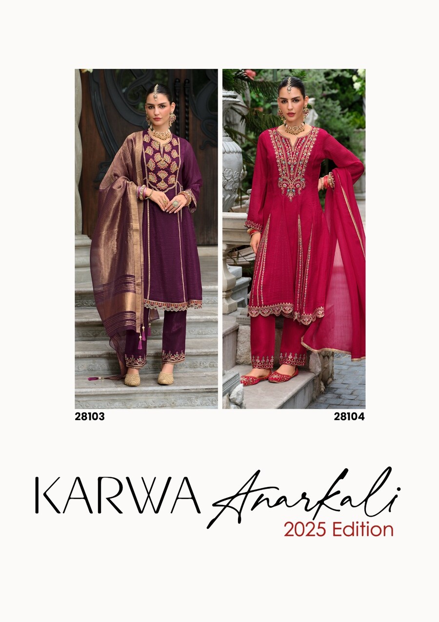 Lily lali karwa Anarkali Embroidery Salwar Kameez Catalog collection 11