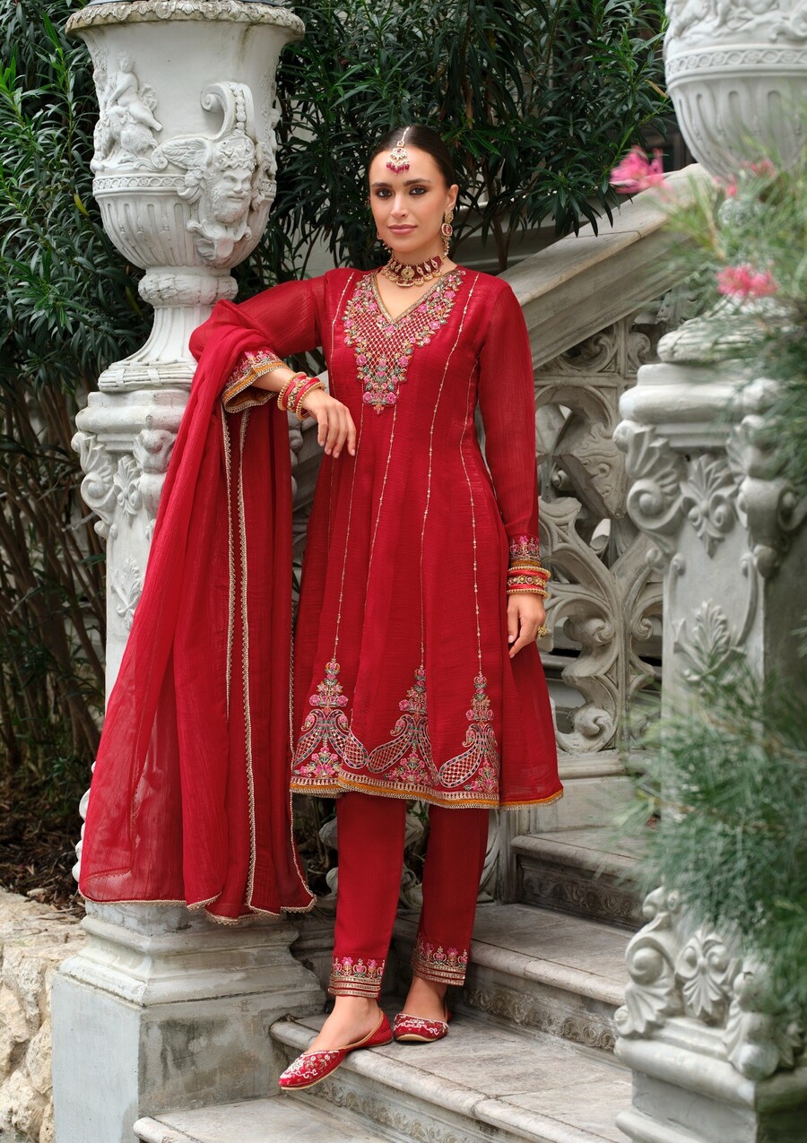 Lily lali karwa Anarkali Embroidery Salwar Kameez Catalog collection 8