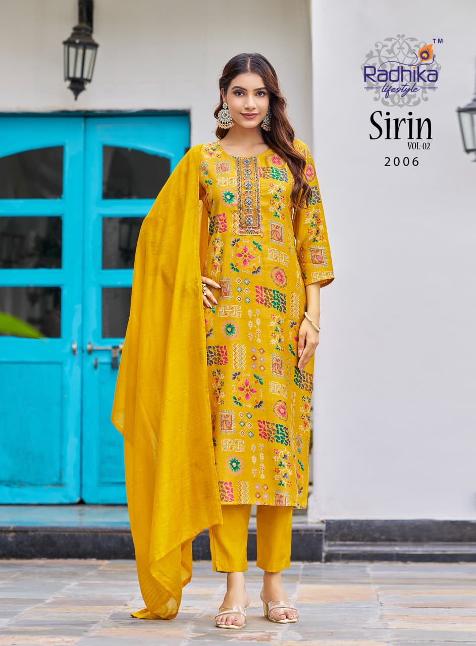 Radhika Lifestyle Sirin  Vol 2  Printed Salwar Kameez Catalog collection 4