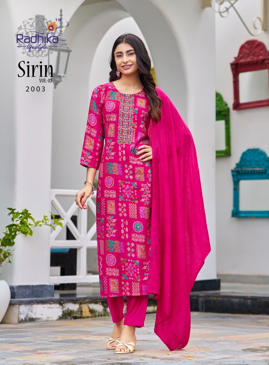 Radhika Lifestyle Sirin  Vol 2  Printed Salwar Kameez Catalog collection 7