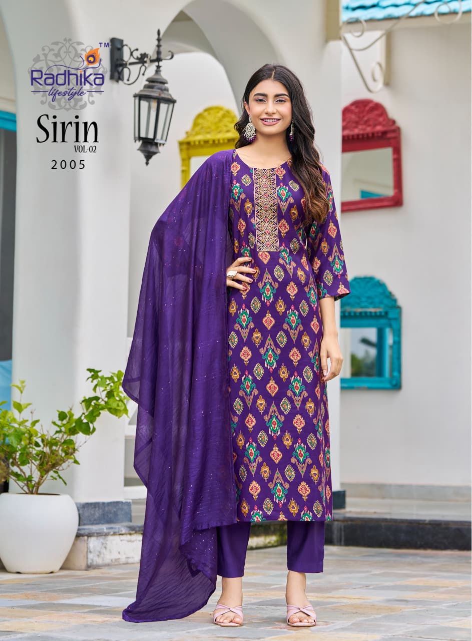 Radhika Lifestyle Sirin  Vol 2  Printed Salwar Kameez Catalog collection 5