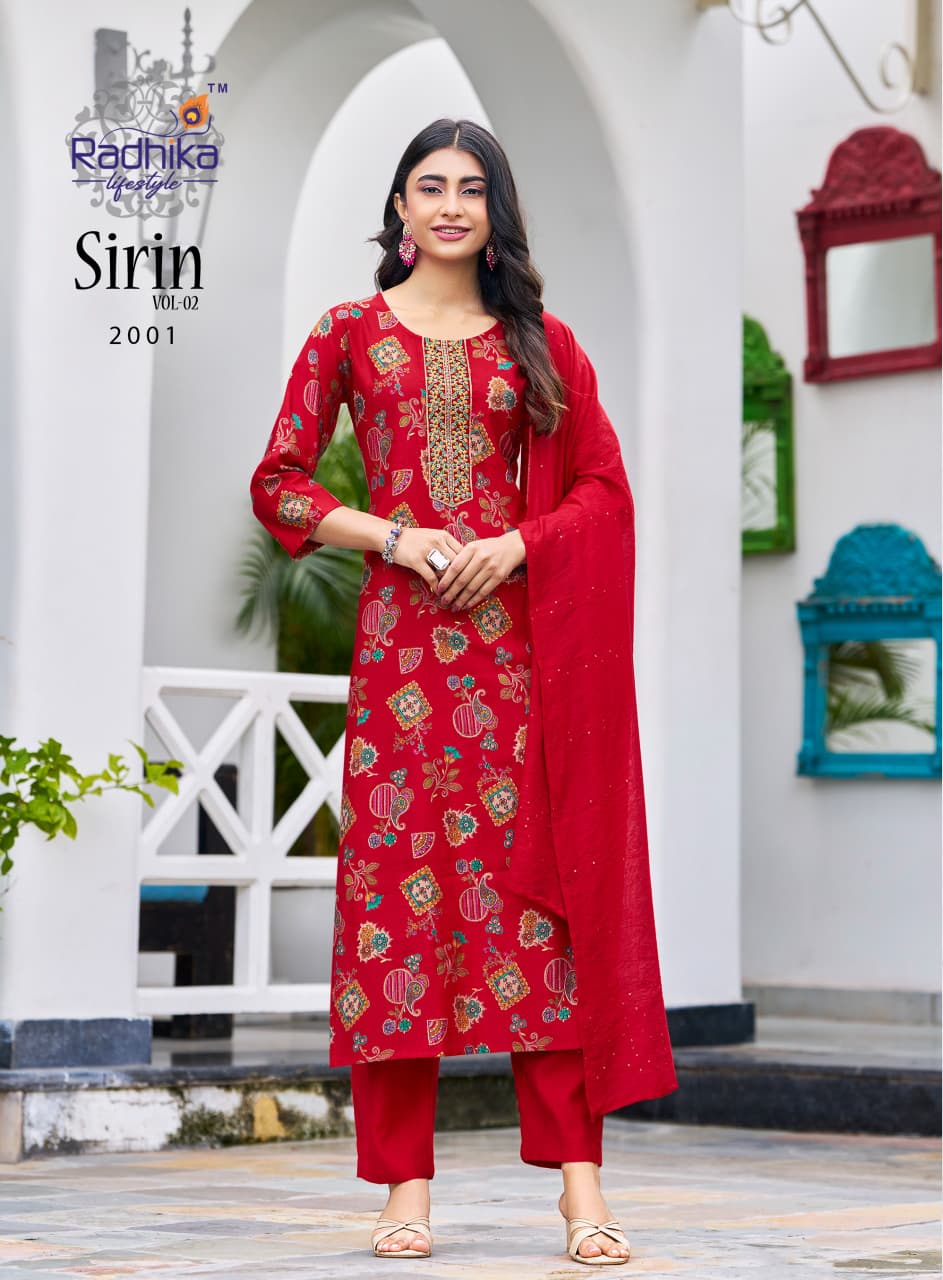 Radhika Lifestyle Sirin  Vol 2  Printed Salwar Kameez Catalog collection 9