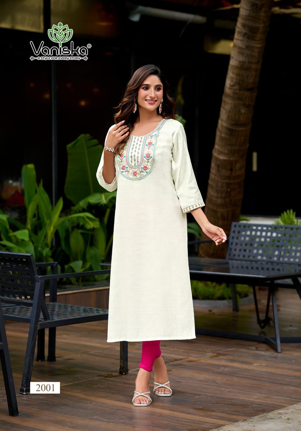 Vaniska Five Star Vol 2 Embroidery Kurti Catalog collection 8