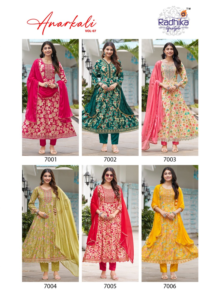 Radhika Lifestyle Anarkali Vol 7 Readymade Dress Catalog collection 15