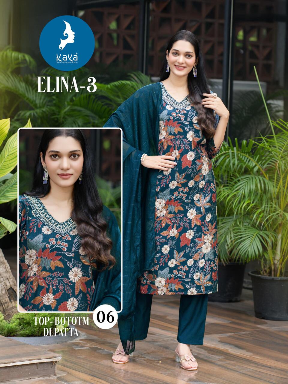 Kaya Kurti Elina Vol 3 Printed Salwar Kameez Catalog collection 3
