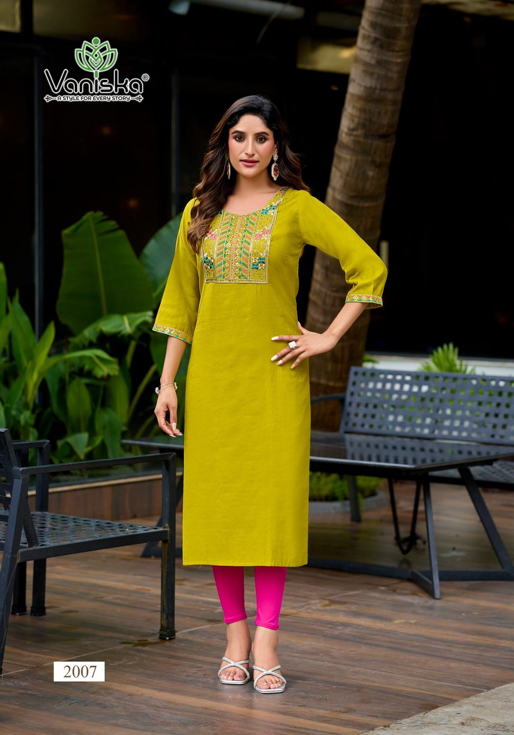 Vaniska Five Star Vol 2 Embroidery Kurti Catalog collection 13