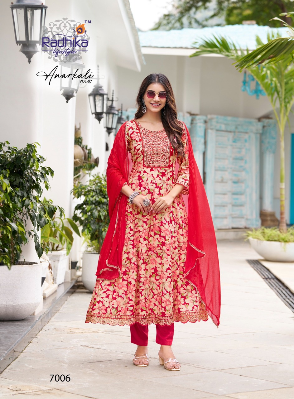 Radhika Lifestyle Anarkali Vol 7 Readymade Dress Catalog collection 4