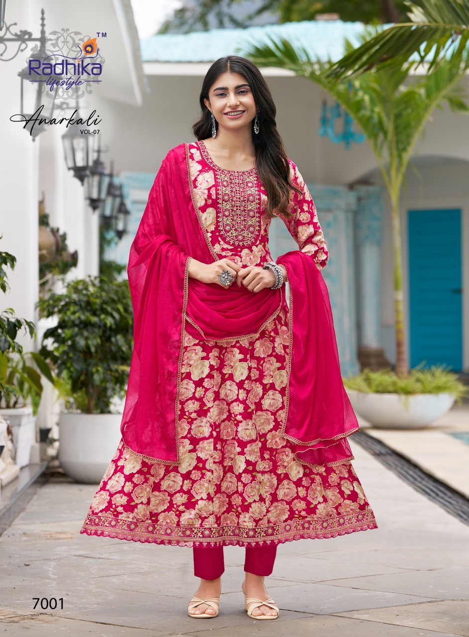 Radhika Lifestyle Anarkali Vol 7 Readymade Dress Catalog collection 12
