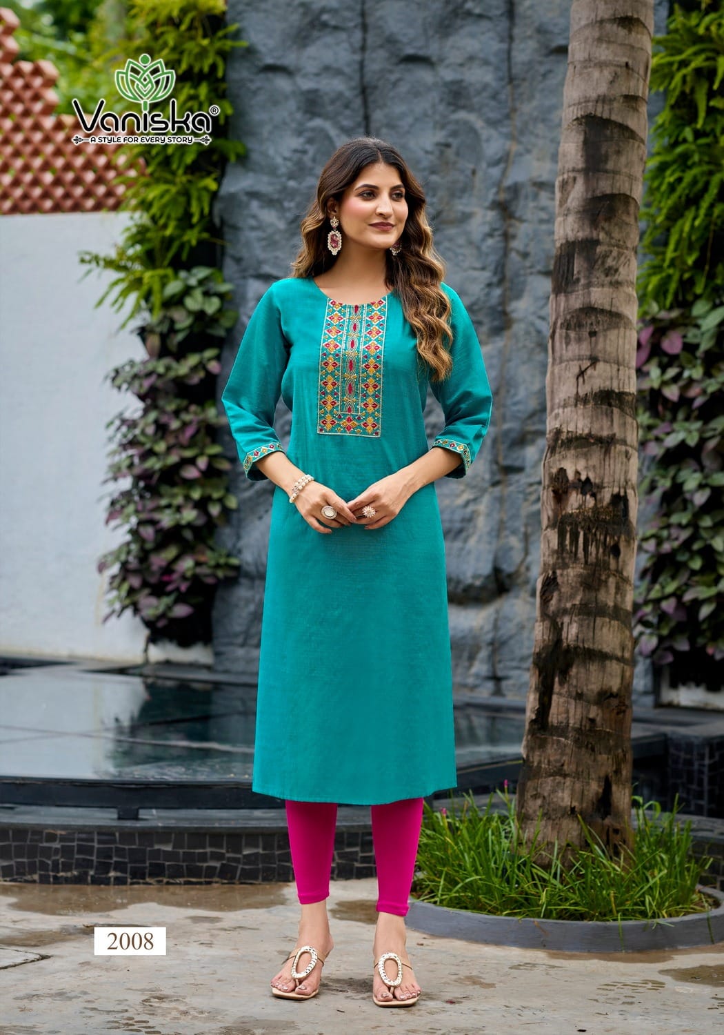 Vaniska Five Star Vol 2 Embroidery Kurti Catalog collection 1