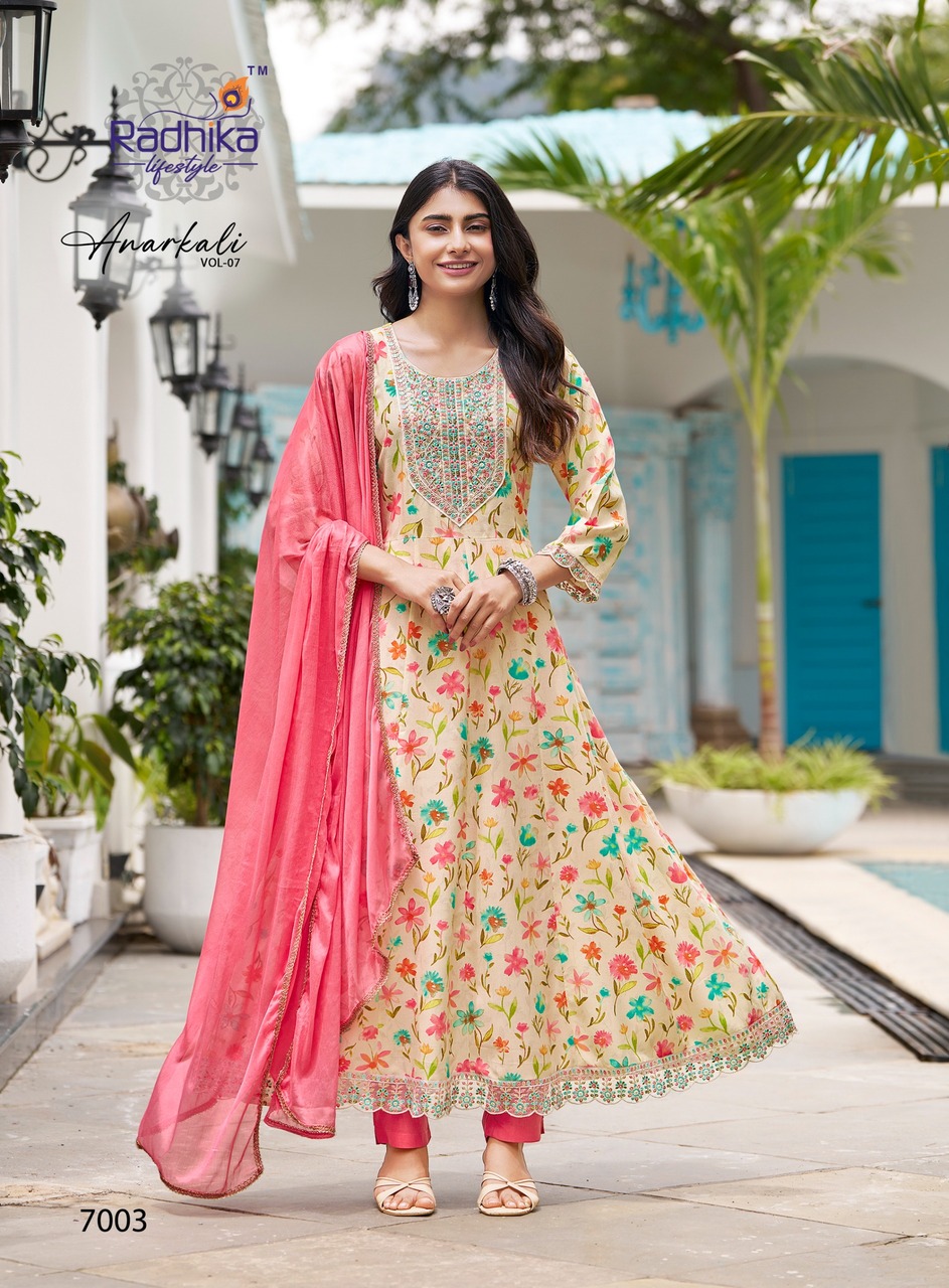 Radhika Lifestyle Anarkali Vol 7 Readymade Dress Catalog collection 8
