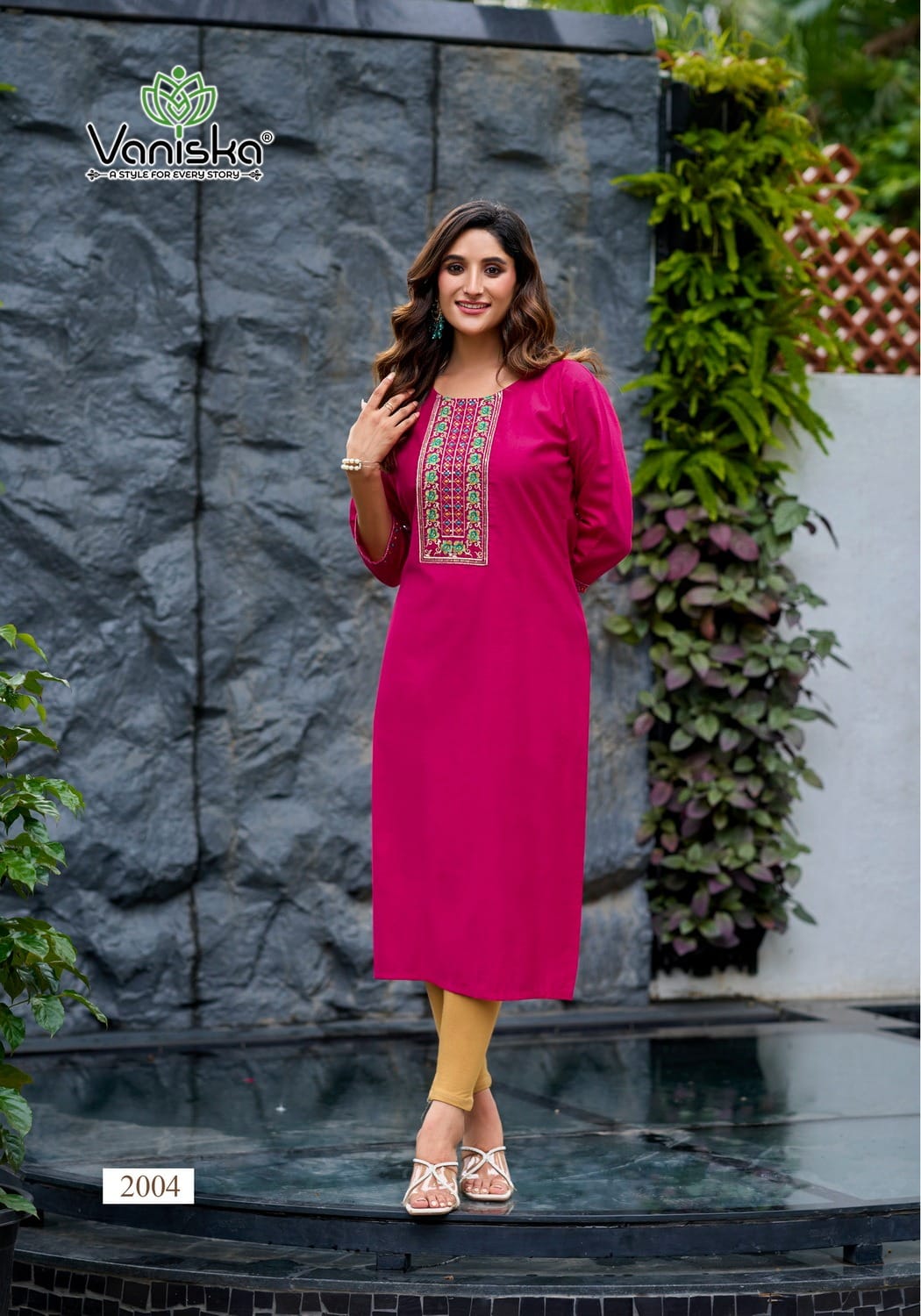 Vaniska Five Star Vol 2 Embroidery Kurti Catalog collection 7