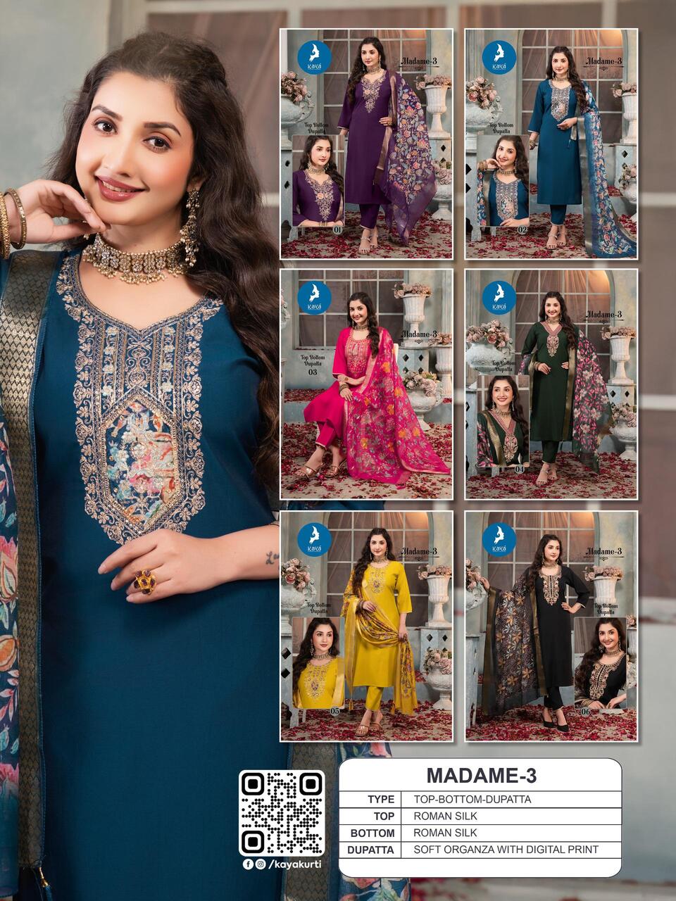 Kaya Kurti Madame Vol 3 Readymade Dress Catalog collection 6